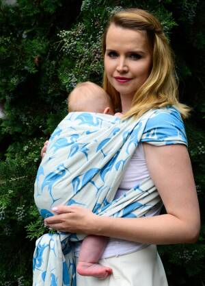 Jacquard Baby Wrap   Heron Cloud  s.5