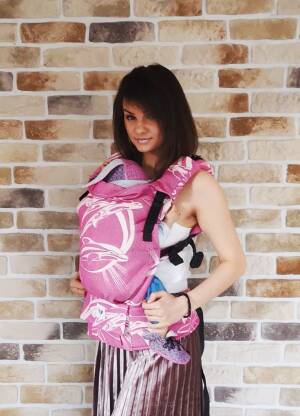  Freely Grow Dolphins Pink sensimo slings baby carrier