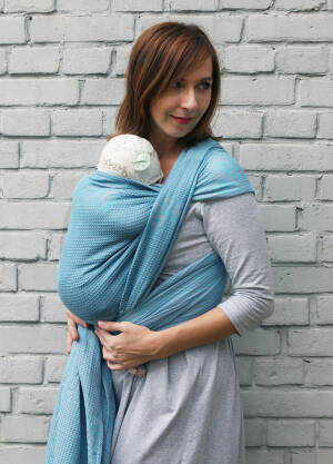 Jacquard baby wrap   Happy Butterfly Turkisa  s.4