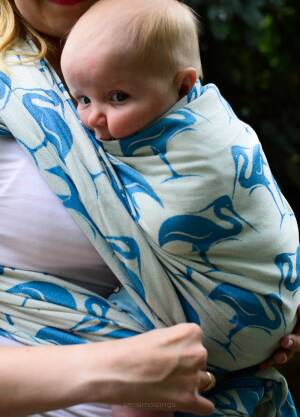 Jacquard Baby Wrap   Heron Cloud  s.6